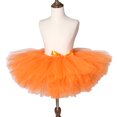 thumbnail image 4 of Falda tutú naranja para niñas, faldas de ballet mullidas para niñas, tutú para niñas, falda de tul para fiestas de cumpleaños, falda para niñas pequeñas, 4 of 5