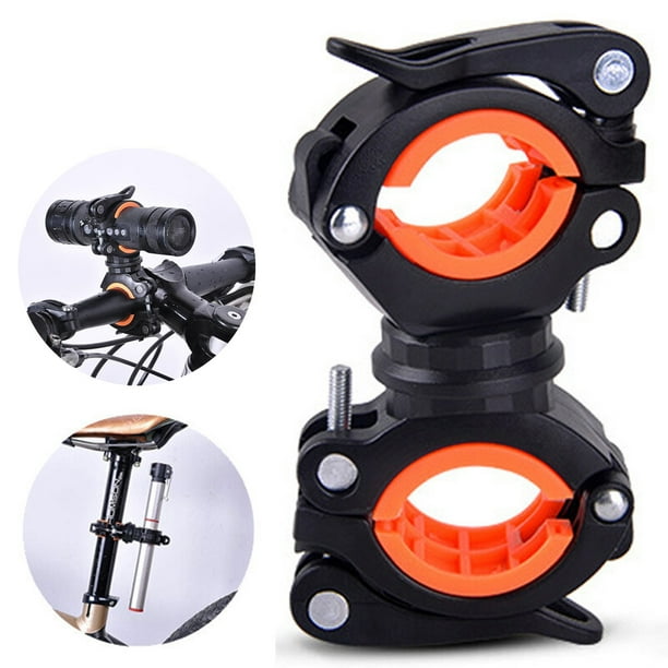 360 Degree Rotatable Bicycle Light Bracket Bike Lamp Holder Quick Release Mount LED Torch