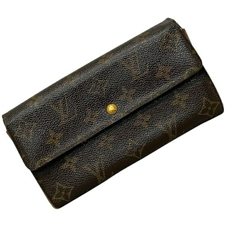Authenticated Used Louis Vuitton Bifold Long Wallet Monogram