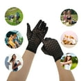 thumbnail image 4 of Unique Bargains 1 Pair Sunblock Mittens Ditsy Floral Lace Sun Block Driving Gloves for Women Black, 4 of 5
