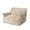 Taupe, variant on Noble House Velie Velvet Bean Bag Chair, Taupe