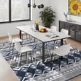 thumbnail image 3 of Washable Area Rug for Living Room, 6'x9' Bohemian Aztec Non-Slip indoor Rug, Soft Low Pile & Stain Resistant Polyester Geometric Carpet for Bedroom, Dining Room, Kitchen, Nursery, 3 of 8
