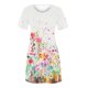 thumbnail image 4 of Puntoco Vestido De Manga Corta Para Mujer Vestido De Cuello Redondo Con Estampado Floral Blanco L,Regalos Para Mujer Joven, 4 of 6