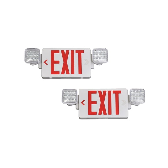 Señal de salida TANLUX roja con luces de emergencia LED de respaldo