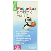 6 Pack Fleet Pedia-Lax Probiotic Yums Chewable Tablet Strawberry 30 Tablets Each