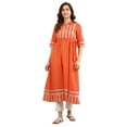 thumbnail image 2 of Yarn-dyed Kurta - Orange-X Large, 2 of 6