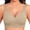 Khaki, variant on Weikingp Women's V Neck Seamless Wireless Bra Wide Strap Soft Support Stretchy Casual Everyday Comfort Bralette Red 4XL