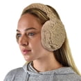 thumbnail image 3 of C.C Soft Winter Warm Adjustable Headband Ear Warmer Earmuffs, Sherpa Camel, 3 of 4