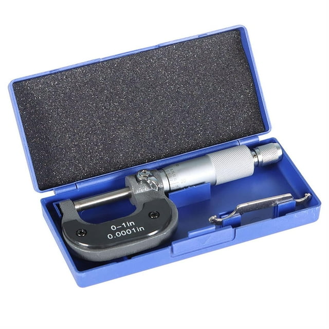 Micrómetro Exterior Findmall Carburo 0-1 Pulgada Herramienta Maquinista