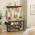 Entryway Hall Tree Shoe Bench with Storage, for Entryway, Hallway