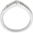 thumbnail image 2 of MyDiamondBox 1/4 Carat Total Weight (cttw) White Gold Sterling Silver White Diamond Band Bridal Ring - For Women for (Size: 8), 2 of 3
