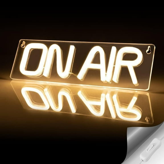 ON AIR Sign, Live On Air Neon Sign USB Connected for Studio Recording/Game Room,Twitch, Tiktok, YouTube, Cool Live Streaming Sign Decor