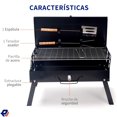 thumbnail image 2 of Asador Plegable Parrilla De Carbón Portátil con Espátula y Tenedor Picool, 2 of 9