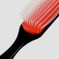 thumbnail image 2 of Fznkrag Hair Brush for Natural Curly Hair Black 9 Row Styling Travel Nylon Bristle Wet Mini Small Shower Wavy Drying Plastic Comb. Woman Man Gifts, 2 of 10