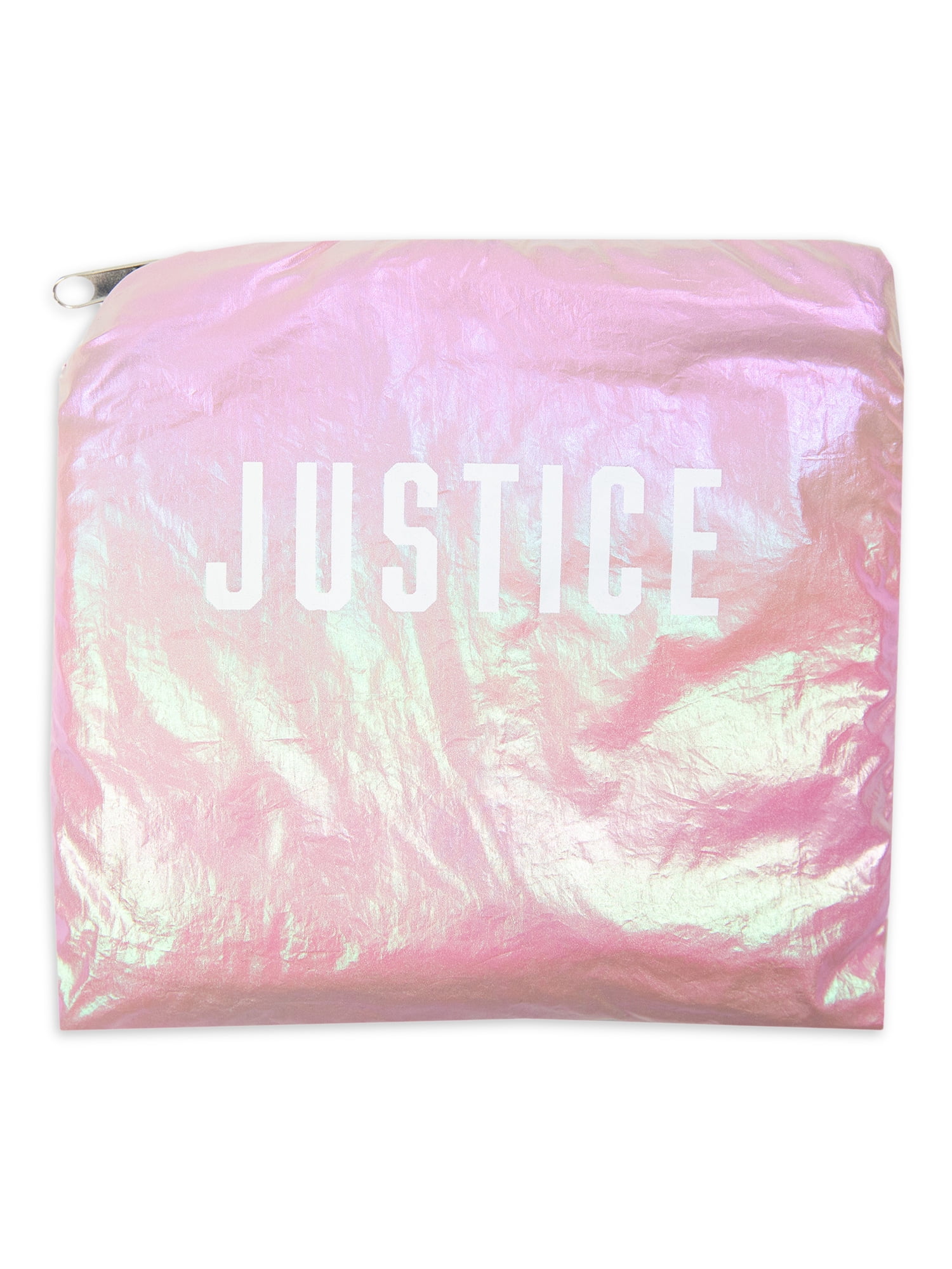 Justice Kids Girls Child Packable Rain Poncho