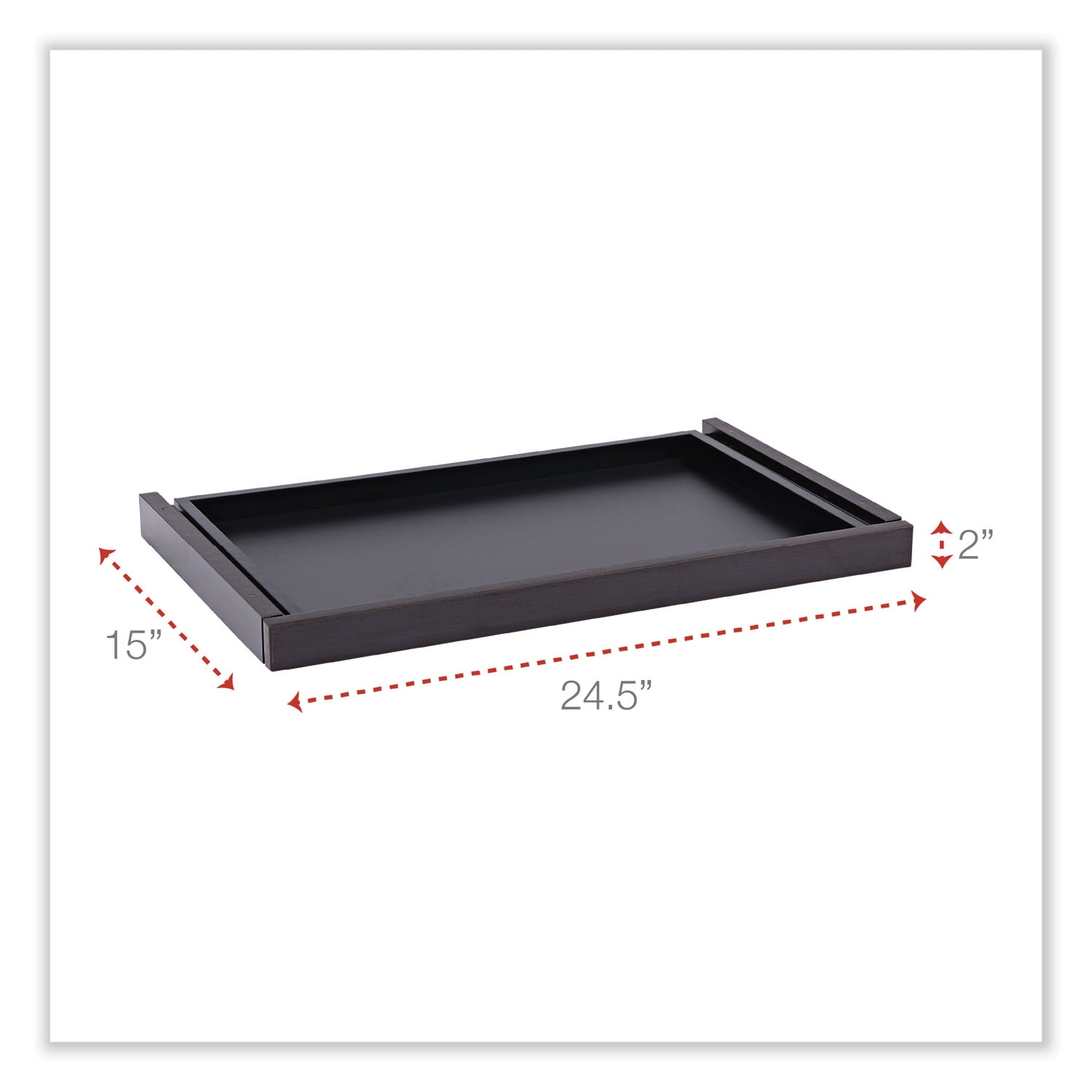 Alera Valencia Series Center Drawer, 24 1/2w x 15d x 2h, Espresso -ALEVA312414ES