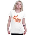 thumbnail image 3 of Happy Halloween Trick or Treat Bats Womens Slim Fit Graphic Tee Brisco Brands X, 3 of 5