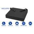 thumbnail image 3 of Secure Safety Solutions Wheelchair Gel Cushion with Safety Attachment Strap, 18x16x3 Inch - Gel & Foam Orthopedic Chair Pad - Decubitus Ulcer & Sciatica Pain Pressure Relief & Comfort for Seniors, 3 of 8