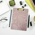 thumbnail image 7 of FMSHPON Rose Pink Marble Clipboard Hardboard Wood Nursing Clip Board and Pull for Standard A4 Letter 13x9 inches, 7 of 7