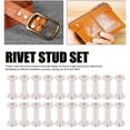 thumbnail image 3 of 100Pcs Stainless Steel Blind Rivets and Screws Set 3/16" X 1/4" Round Head Rivets Dome Head Rivets Mushroom Head Rivets for Metal Leather Crafts with Large Flange Rustproof, 3 of 7