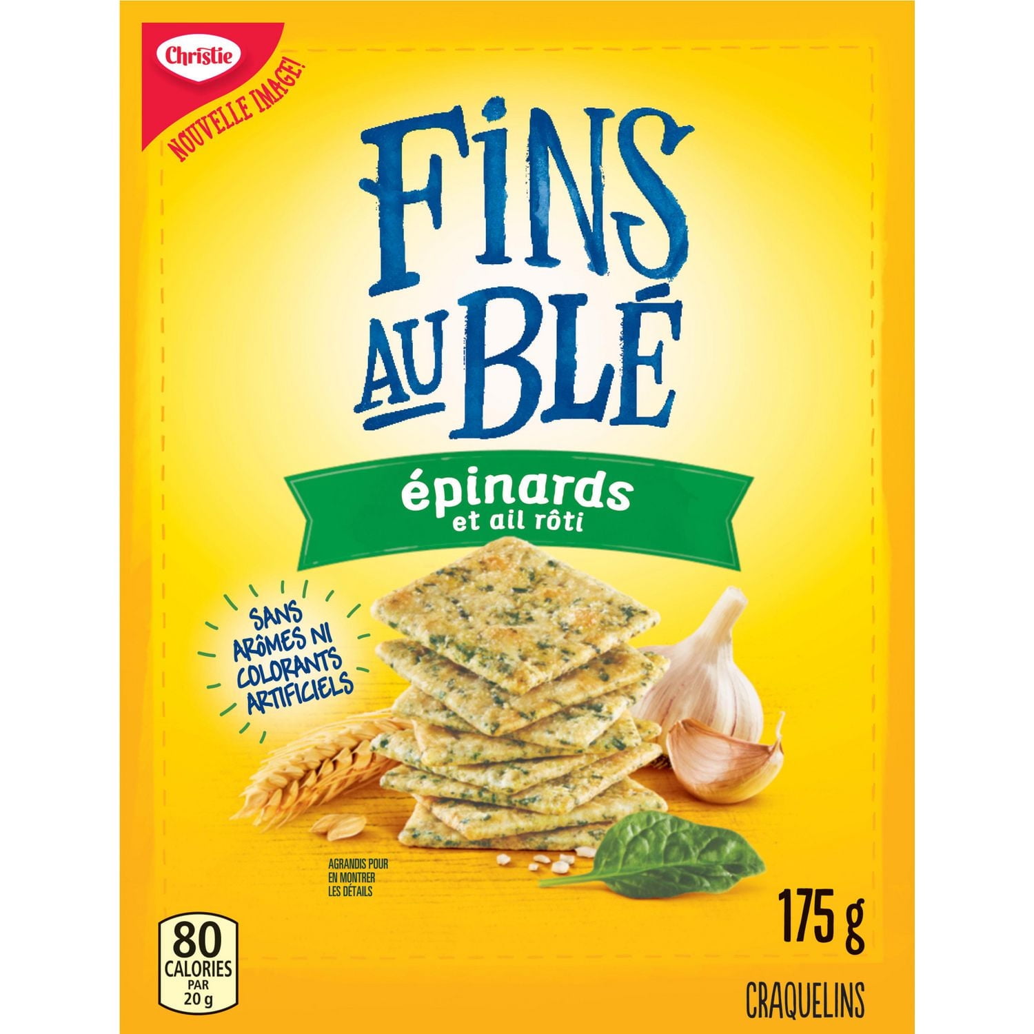 Wheat Thins Spinach and Roasted Garlic Crackers, 175 g