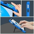 thumbnail image 5 of SaniMore for iPad 10th Generation 10.9" 2022 3 Layers Multi-Functional Case, Soft Silicone & Hard Plastic Case with Multi-Angle Kickstand Heavy Duty Full Body Protective Case, Blue/black, 5 of 8