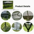 thumbnail image 5 of Perfect Garden 13 x 10 ft Outdoor Patio Gazebo Canopy Tent with Ventilated Double Roof and Mosquito Net,Gray, 5 of 5