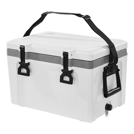 GETHFS Portable 26 QT Insulated Hard Cooler with Handles & Shoulder Strap, 38 Can Capacity, Lightweight, Long-Lasting Ice Retention for Camping & Picnics