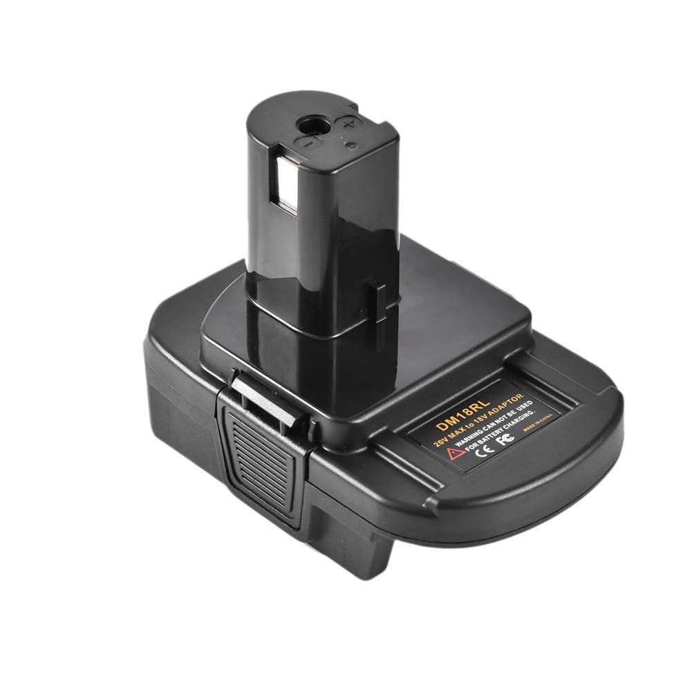 Li-ion Battery w/USB Ryobi 18V Cordless Tools Adapter Uses Dewalt 18V/20V Max 