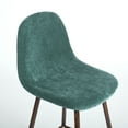 thumbnail image 6 of Homy Casa Swivel 26'' Height Upholstered Bar Stool, Teal (Set of 2), 6 of 8