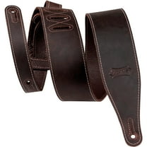 Levy's M17BAS-DBR 2.5" Pull-Up Butter Leather Guitar Strap - DBR
