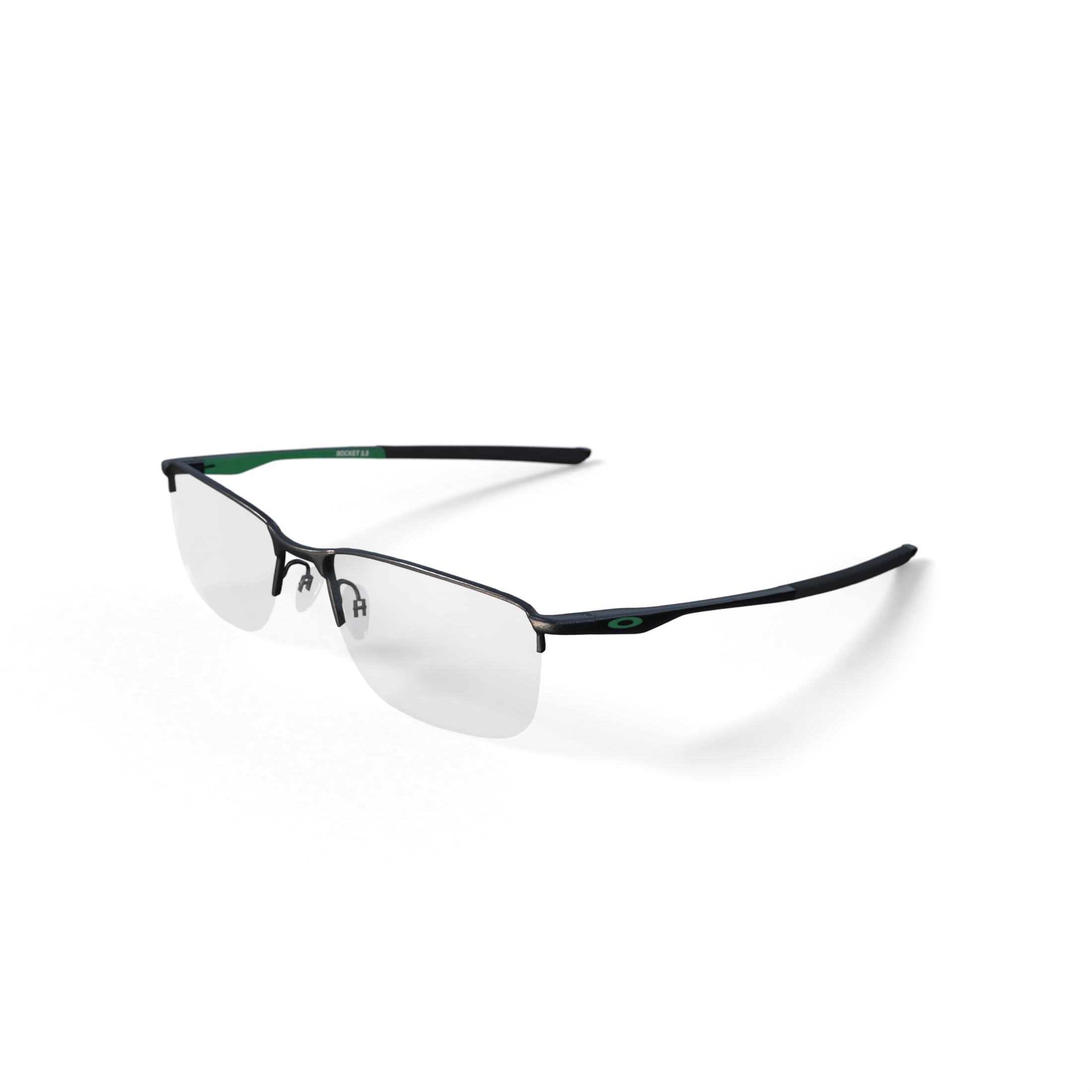 Oakley Unisex Rectangular Socket 5.5 Metal Eyeglasses, Satin Pewter, 56mm