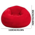 thumbnail image 4 of Birdeem Home Plush Inflatable Lazy Football Sofa Single Person Sofa Leisure and Entertainment Stool, 4 of 10
