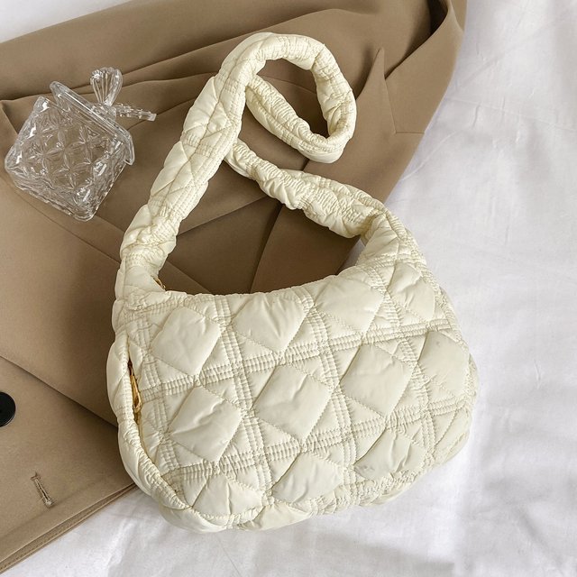 Bolso de viaje para mujer, bolso acolchado suave de nailon acolchado, bolsos de mano informales para niñas FLhrweasw Nuevo