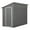 4x8FTGray, variant on Lean to Shed, 4' x 8' Metal Shed and Outdoor Storage, Sloped Top Patio Tool Shed with Lockable Door, Floor Frame, Padlock