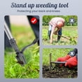 thumbnail image 4 of Weed Puller Tool Stand Up Weeder with Long Handle & 4-Claw Steel Head Manual Weed Remover Tool for Lawn and Garden, 4 of 6