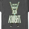 thumbnail image 2 of Men's Star Wars Christmas Silent Night Jedi Knight Graphic Tee Charcoal Heather Large, 2 of 5