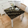 thumbnail image 2 of BANET Tablecloths Rectangular Tablecloths Black Golden Dots Tablecloths for Rectangle Tables Dining Table Covers Cloth for Outdoor Parties Wedding Anniversary White, 2 of 7