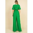 thumbnail image 3 of Flying Tomato Women's Statement Cocktail Cut Out Jumpsuit (S, Green), 3 of 4