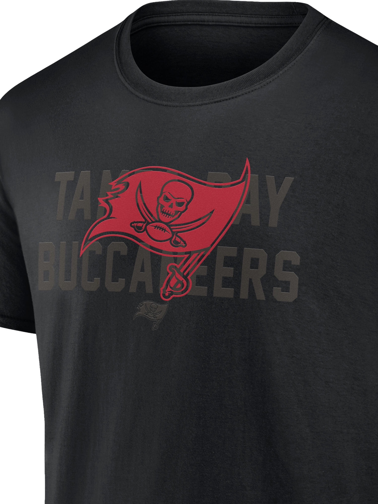 NFL Tampa Bay Buccaneers Men's Cotton Black Short Sleeve T-Shirt