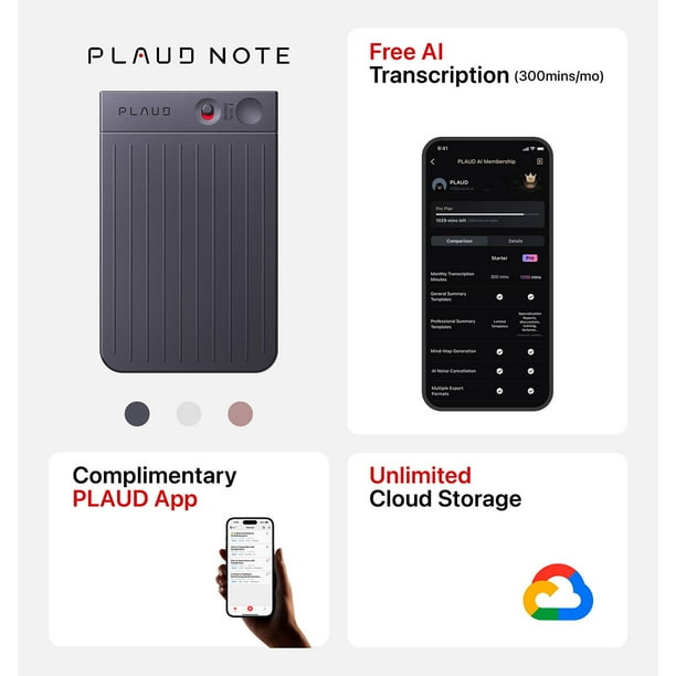 PLAUD AI Note Voice Recorder with Case - Samsclub.com