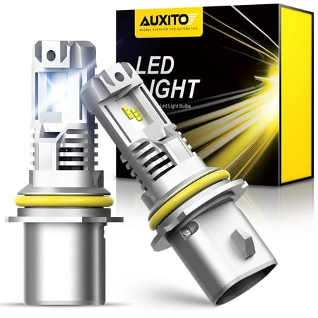 

AUXITO 9007 LED Bulbs CM31 15000LM Per Set 400% Brighter HB5 LED Lights 6500K Cool White for Halogen Replacement Plug and Play Pack of 2