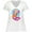 AA-White, variant on Inktastic Nautical Orange and Pink Mermaid Sitting on Anchor Women's Plus Size V-Neck T-Shirt