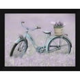 thumbnail image 2 of Lori Deiter 14x12 Black Modern Wood Framed Wall Art Titled - Bicycle in Lavender, 2 of 6