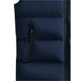 thumbnail image 5 of Arvbitana Men's Sleeveless Puffer Jacket Vest Tops Solid Color Stand Collar Zipper Waistcoat Autumn Winter Casual Outerwear, 5 of 6