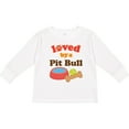 thumbnail image 3 of Inktastic Pit Bull Loved by a (Dog Breed) Boys or Girls Long Sleeve Toddler T-Shirt, 3 of 5