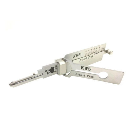 KW5 Lishi 6 PIN 2 In 1 Decoder Plug Reader Auto Hand Tools Kits For Kwikset
