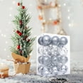 thumbnail image 1 of Xihbxyly Bolas Navideñas de 6 Cm, Adornos Coloridos de Plástico Pet, Fáciles de Colgar, Juego de 24 Piezas, Decoración Navideña para El Hogar, Decoración para Festivales, Variedad Multicolor, Materia, 1 of 6