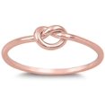 thumbnail image 1 of CHOOSE YOUR COLOR Sterling Silver Knot Ring, 1 of 2