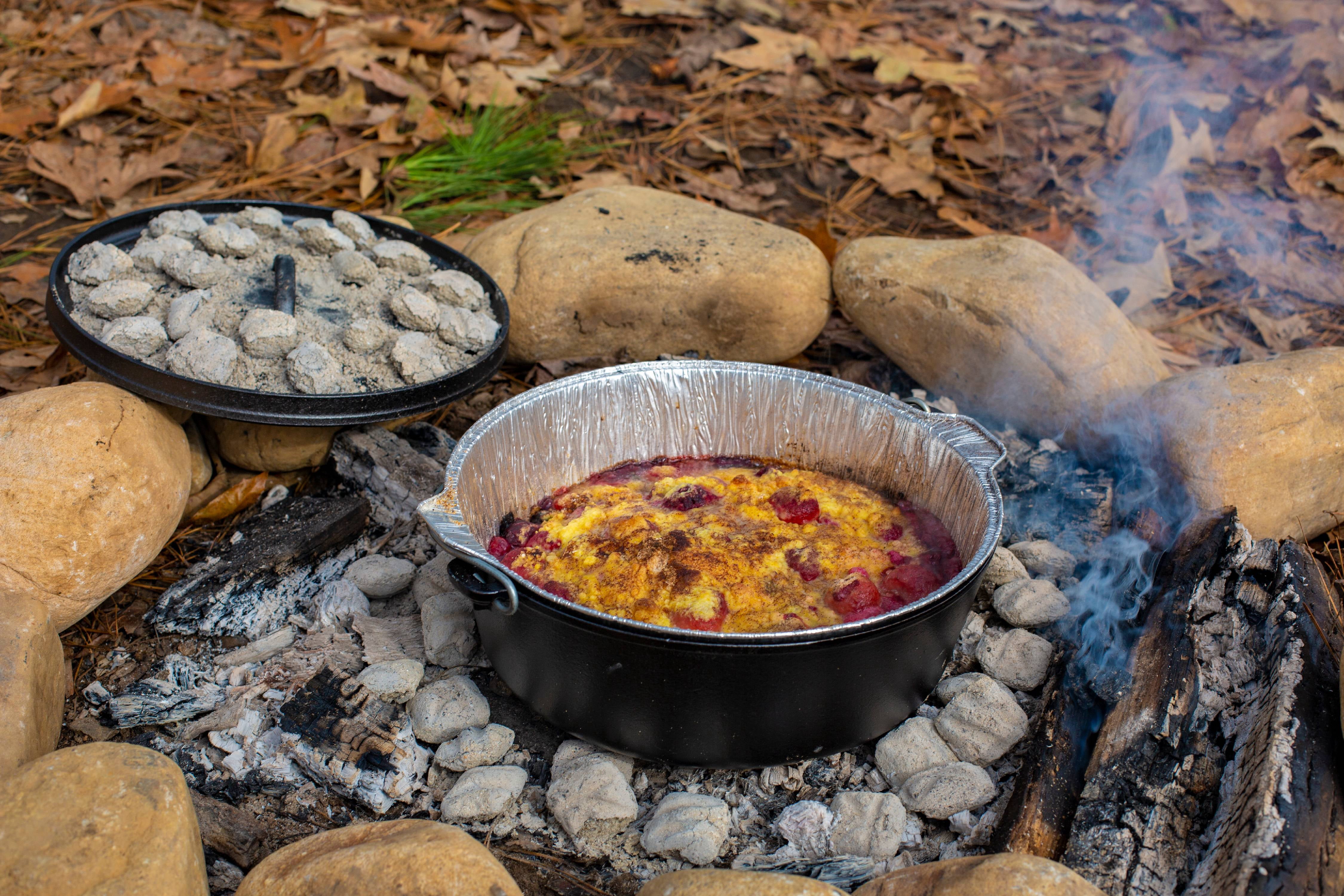 Lodge 10 Inch Aluminum Foil Dutch Oven Liner, 12 Pack 100% Recyclable Aluminum Foil Dutch Oven Liners for Easy Camp Cooking Cleanup